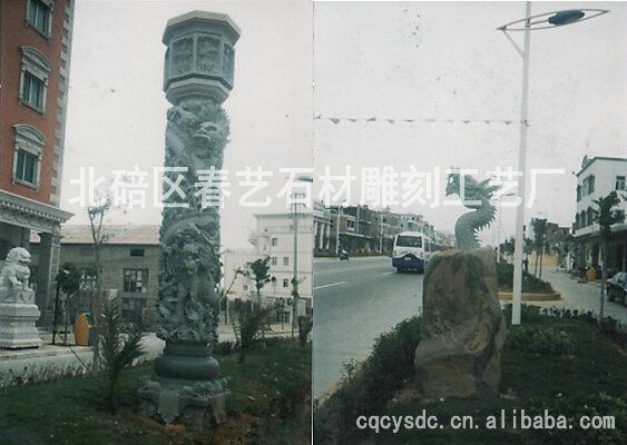 大量龍柱